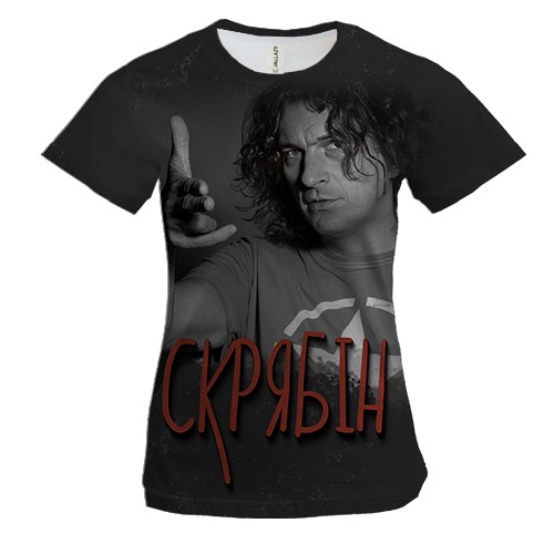 Жіноча 3D футболка "Скрябiн"