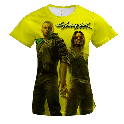 Жіноча 3D футболка "Cyberpunk 2077" (2)