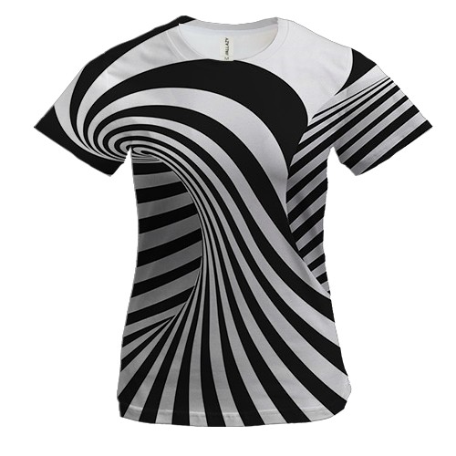 Женская 3D футболка "Абстракция" (3)