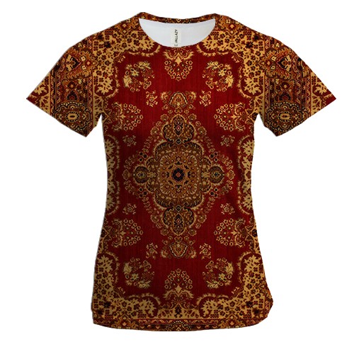 Жіноча 3D футболка "Килим"