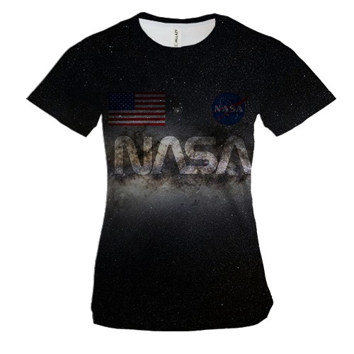 Женская 3D футболка "NASA | SpaceX"