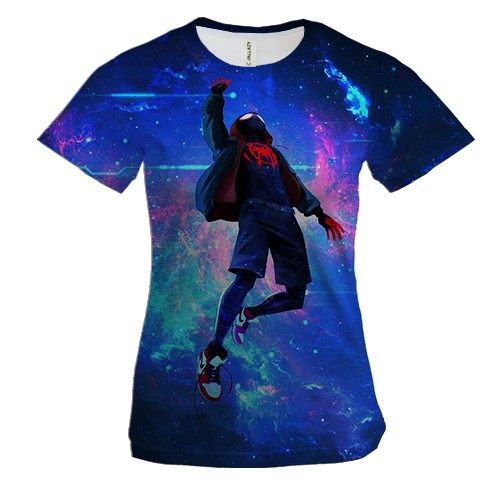 Жіноча 3D футболка "Людина-павук у космосі"