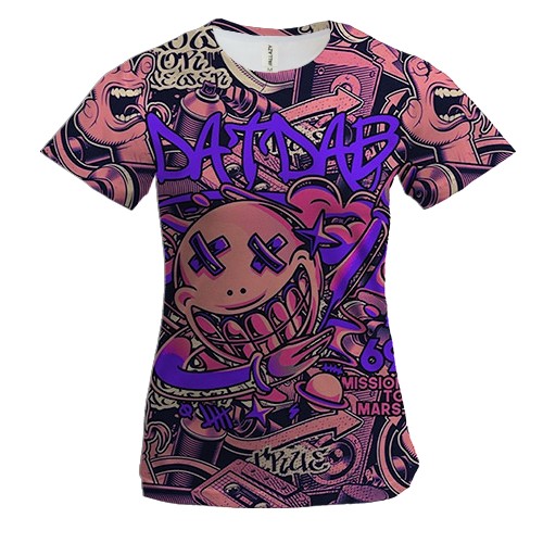 Женская 3D футболка "BATDAB"