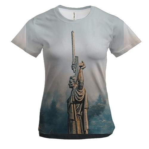 Женская 3D футболка "Родина-Мать"