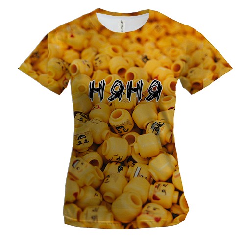 Женская 3D футболка для няни