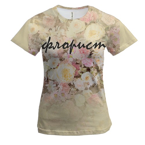 Жіноча 3D футболка для флориста