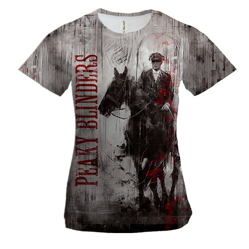 Женская 3D футболка Острые козырьки