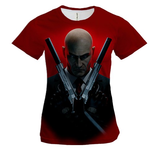 Жіноча 3D футболка Hitman Absolution