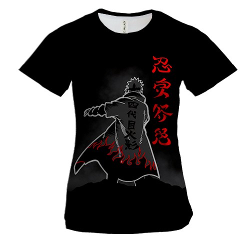 Женская 3D футболка Минато