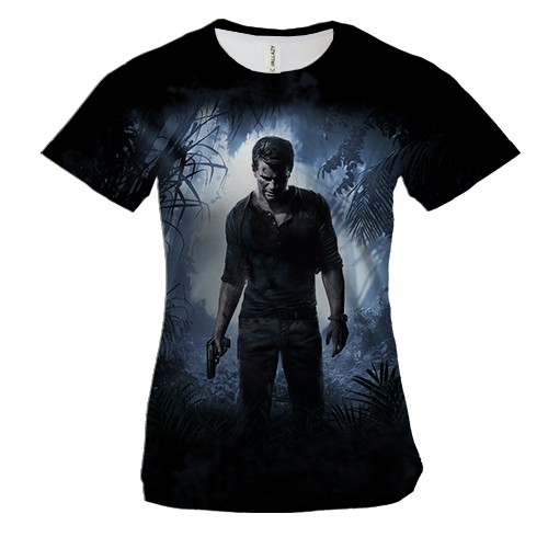 Женская 3D футболка Uncharted 4