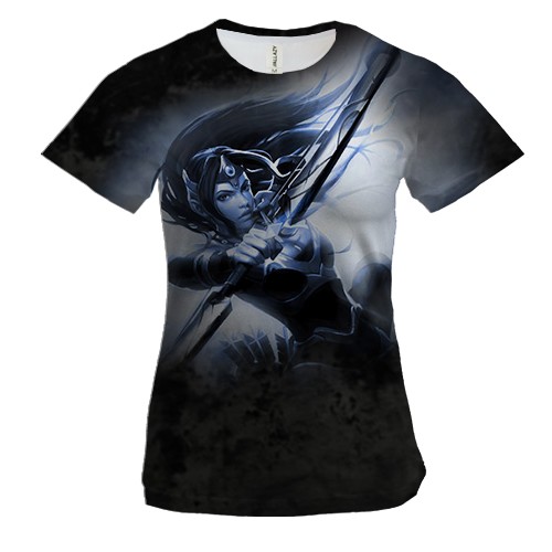 Женская 3D футболка Mirana (Dota 2)