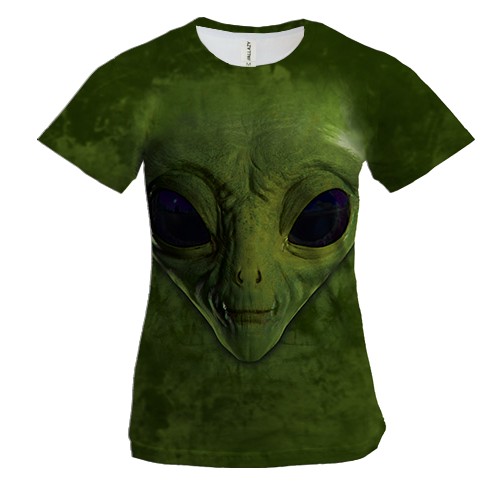 Женская 3D футболка Инопланетянин