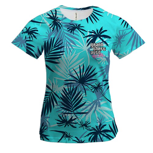 Жіноча 3D футболка GTA VICE CITY (mini)