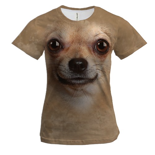 Жіноча 3D футболка Чіхуахуа