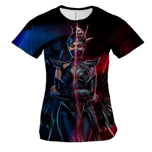 Жіноча 3D футболка Mortal Kombat - Kitana