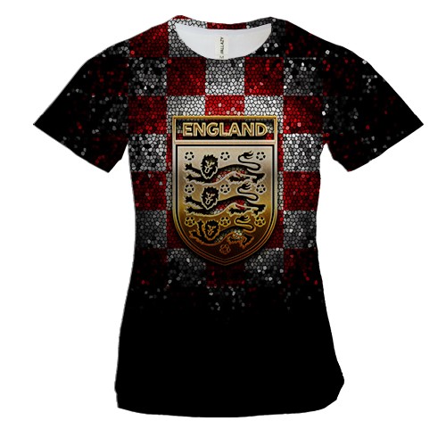 Жіноча 3D футболка Збірна Англії з футболу (2)