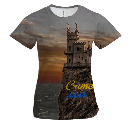 Жіноча 3D футболка Crimea UA