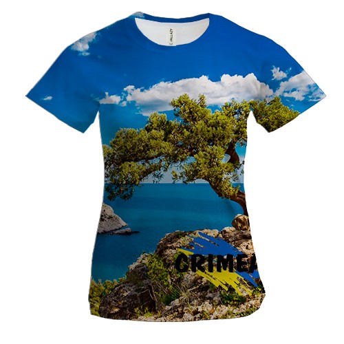 Женская 3D футболка Крым