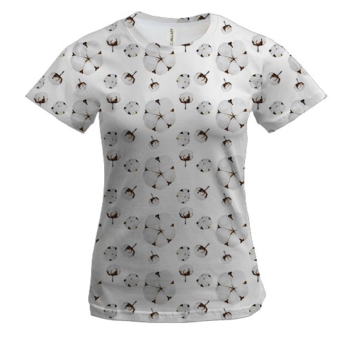 Жіноча 3D футболка з бавовною