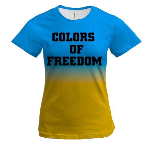 Жіноча 3D футболка Colors Of Freedom