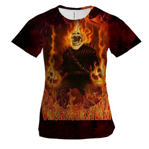 Женская 3D футболка Чернобаевка