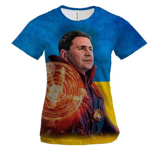 Женская 3D футболка Подоляк (Marvel Style)