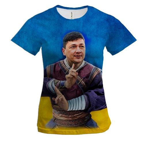 Женская 3D футболка Ким (Marvel Style)