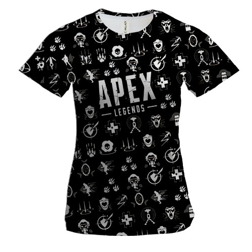 Женская 3D футболка APEX Legends Арт