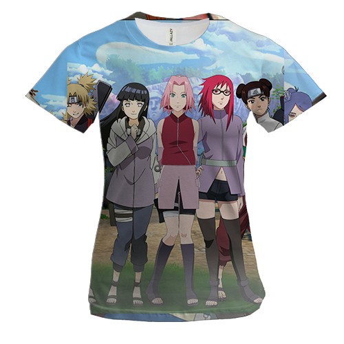 Женская 3D футболка Naruto`s comand 10