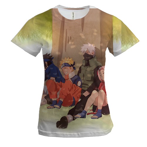 Женская 3D футболка Naruto`s comand 9