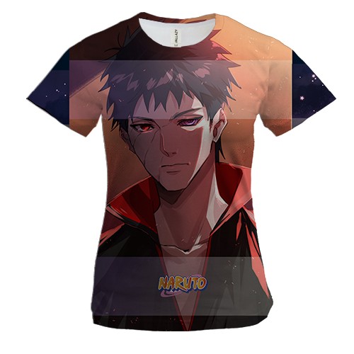 Женская 3D футболка Naruto characters 38