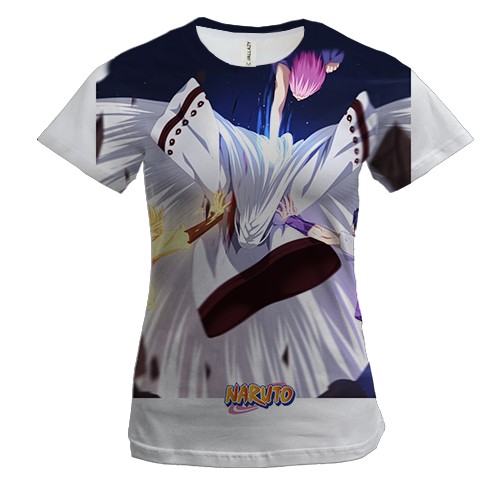 Жіноча 3D футболка Naruto and Sasuke 11
