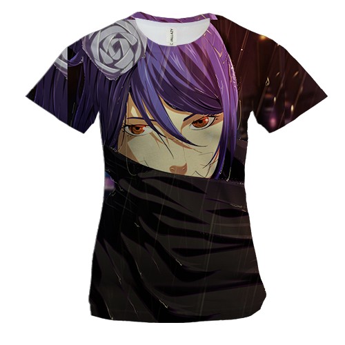 Женская 3D футболка Naruto characters 34