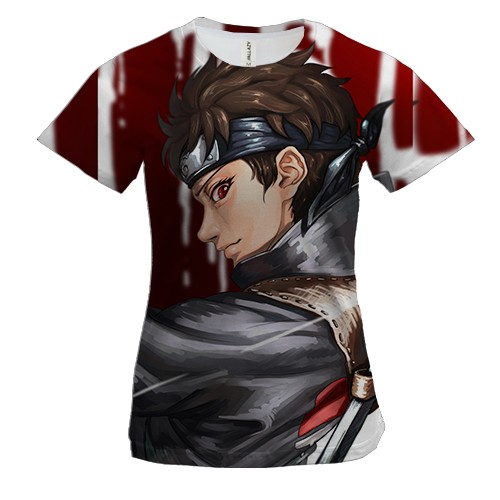 Женская 3D футболка Naruto characters 35