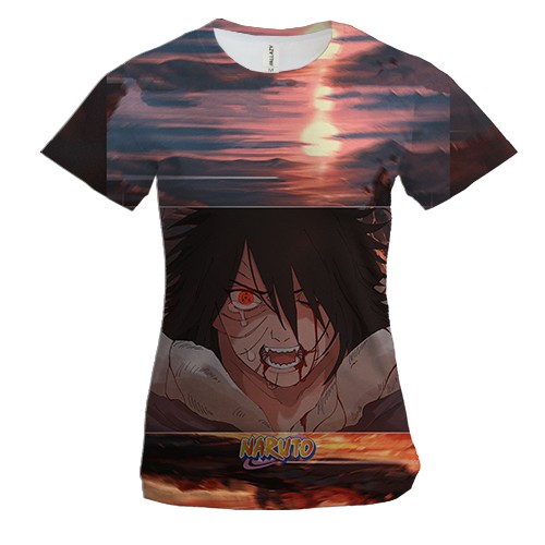 Жіноча 3D футболка Sasuke Uchiha 5