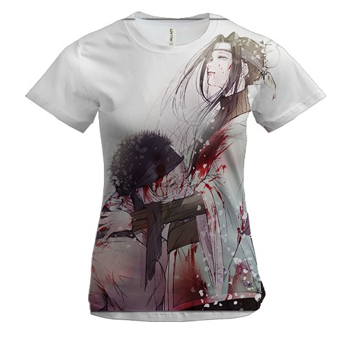 Женская 3D футболка Naruto characters 32