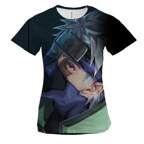 Женская 3D футболка Kakashi ana Sasuke