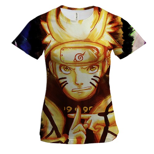 Женская 3D футболка Naruto`s comand 4