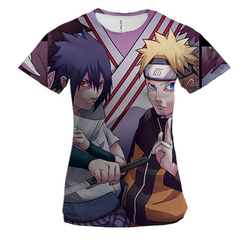 Женская 3D футболка Naruto`s comand 5