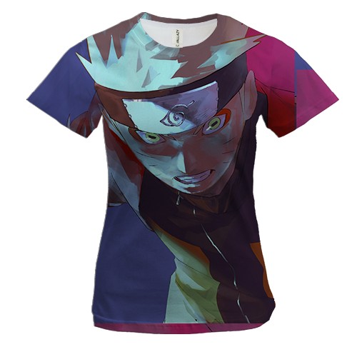 Женская 3D футболка Naruto Uzumaki