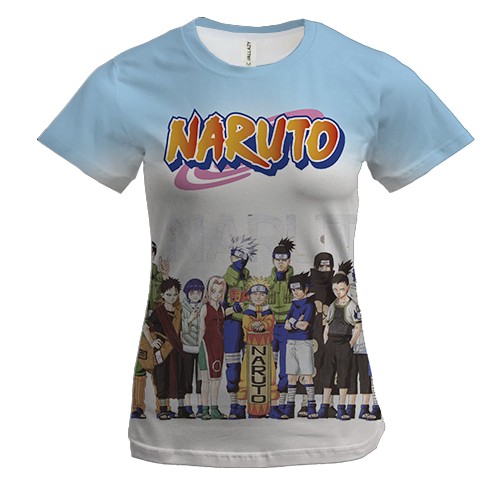 Женская 3D футболка Naruto`s comand 3