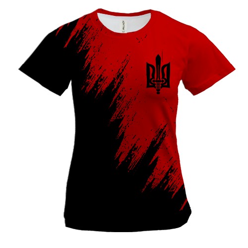 Жіноча 3D футболка з емблемою ОУН