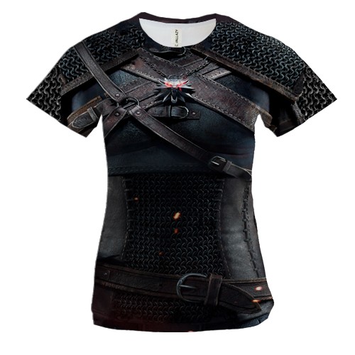 Жіноча 3D футболка Witcher 3 - Геральт