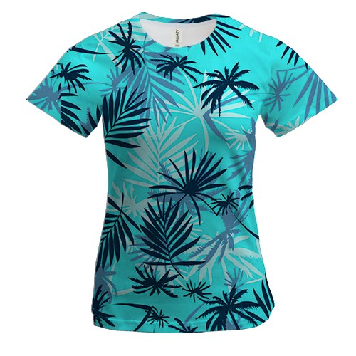 Женская 3D футболка GTA VICE CITY