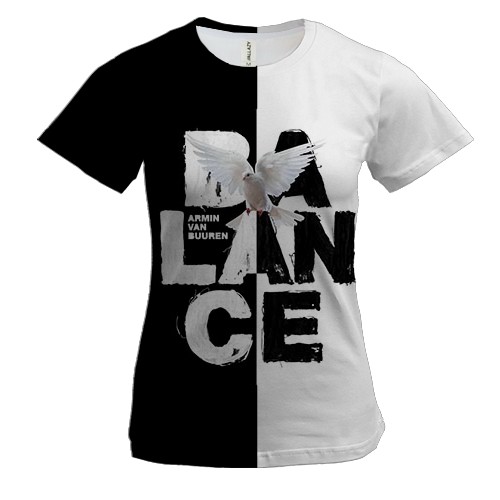 Женская 3D футболка Armin van Buuren - Balance
