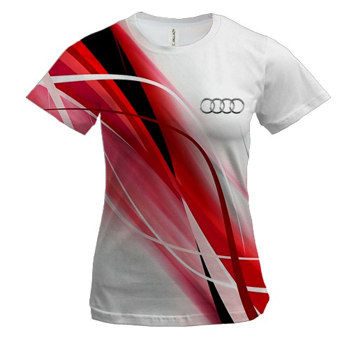 Жіноча 3D футболка Audi (Абстракція)