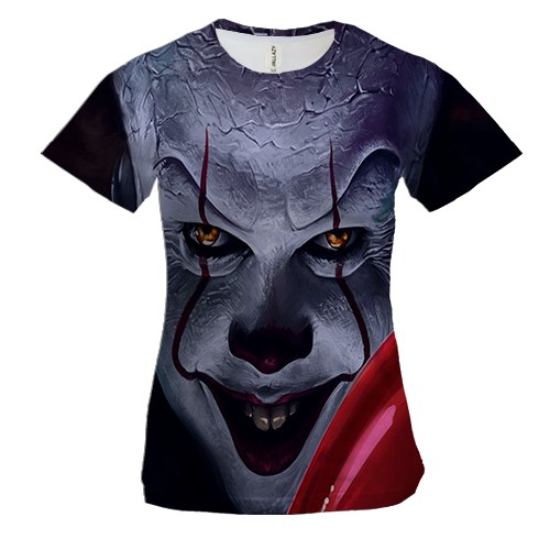 Женская 3D футболка с Пеннивайзом (Оно)