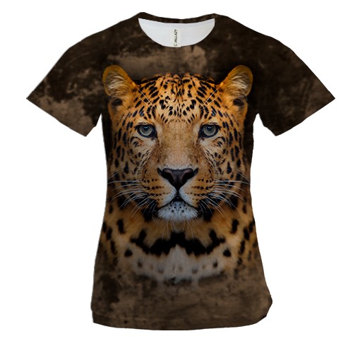 Жіноча 3D футболка "Леопард"