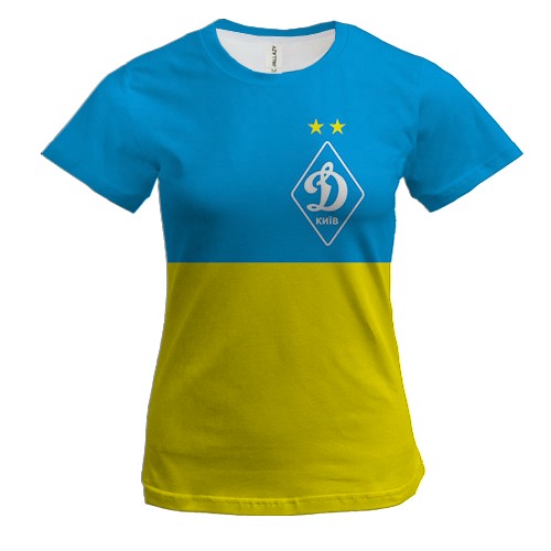 Женская 3D футболка Динамо-Киев