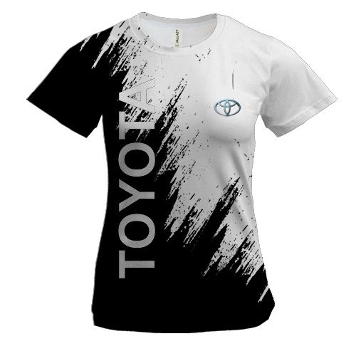 Жіноча 3D футболка Toyota (BW)